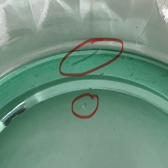 VTG Depression Uranium Vaseline Glass Fluted Ruffled Rim Centerpiece 13"x13"x4" - Picture 6 of 10